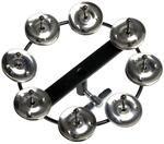 Fame Jingle HiHatTambourine einreihig Tamburin Schwarz