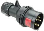 PCE Stecker CEE 32A 5pin Turbo Twist, schwarz