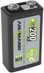 Ansmann NiMH Akku 9 V-Block E 200 mAh maxE Batterie