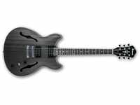Ibanez AS53-TKF, Ibanez Artcore AS53-TKF Transparent Black Flat - Halbakustik Gitarre