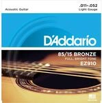 D'Addario A-Git.Saiten EZ910 11-52 85/15 Bronze Westerngitarrensaiten
