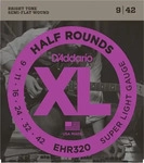 D'Addario EHR320, D'Addario EHR320 09-42 Half Rounds Stainless Steel Super Light