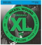 D'Addario 4er Bass XL Nickel 40-095 40-60-75-95, EXL220 Bass Saiten
