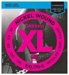 D'Addario 5er Bass XL Nickel 45-130 45-65-80-100-130, EXL170-5 Bass Saiten