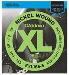D'Addario 5er Bass XL Nickel 45-135 45-65-85-105-135, EXL165-5 Bass Saiten