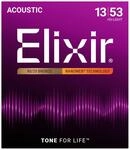 Elixir 11182 Nanoweb Acoustic Bronze 13-53 HD Westerngitarrensaiten