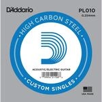 D'Addario PL010 Plain Einzelsaite Einzelsaite f&uuml;r Gitarren