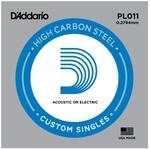 D'Addario PL011 Plain Einzelsaite Einzelsaite f&uuml;r Gitarren