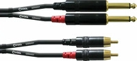 Cordial 10583, Cordial CFU 0.3 PC Cinch-Klinkekabel 0 3 m Schwarz