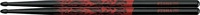 Tama TAMA-O5B-F-BR, Tama Rhythmic Fire Sticks O5B-F-BR schwarz mit rotem Muster