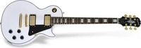 Epiphone EIGLPCAWGH1, Epiphone Les Paul Custom Alpine White E Gitarre Wei&szlig;