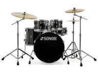 Sonor 17500410, Sonor AQ1 Stage Set PB Piano Black - Drum-Set Schwarz