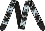 Fender Monogrammed Strap Black/Light Grey/Blue Gitarrengurt Multicolour