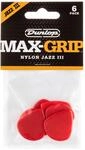 Dunlop 471P3N Jazz III Max Grip Picks Nylon 1,38 mm Plektren Set