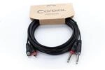 Cordial EU 1.5 PC Audiokabel 1,5 m Klinke mono/ Cinch male