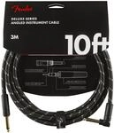 Fender Deluxe Tweed Instrument Cable BLK 3 m Klinke mono/ Winkelklinke