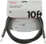 Fender Professional Instrument Cable BLK 3 m Gitarrenkabel Klinke 6,3 mm TS