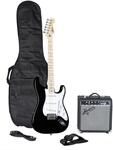 Squier Sonic Series Stratocaster Pack MN Black E-Gitarren Anf&auml;nger Set Schwarz