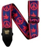 Ernie Ball EB4698 Red and Blue Peace Dove - Gitarrengurt