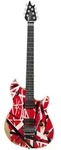 EVH LTD Wolfgang Special Striped Series EB Red Black and White Aged - E-Gitarre