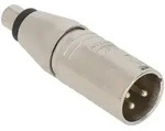 Neutrik NA2MPMF - XLR Male - Cinchbuchse - 2-pol - Adapter/Kupplung