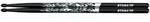 Tama TAMA-O5A-F-BS Rhythmic Fire Drumsticks - 5A-F-BS - Black, Silver Pattern -