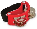 Latin Percussion Foot Tambourin Red LP188 Steel Jingles - Tambourin