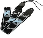 Fender Gitarrengurt Monogrammed Strap, Schwarz, Hellgrau, Blau - Gitarrengurt