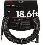 Fender Deluxe Series Black Tweed 5,5 m Angled - Instrumentenkabel