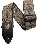 Ernie Ball EB4163 Jacquard Gold - Black Paisley - Gitarrengurt