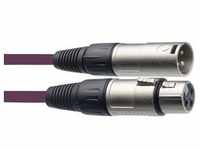 Mikrofonkabel, XLR/XLR (m/f), 6 m, violett