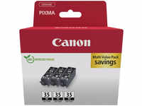3 Canon Tinten 1509B028 Multi Value Pack 3 x PGI-35 schwarz