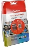 4 Canon Tinten 4540B019 CLI-526 Multipack KCMY + 50 Blatt 10x15