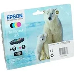 4 Epson Tinten C13T261640 Multipack KCMY 26