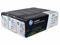HP CF253XM, HP Toner CF253XM 201X 3-farbig, 3 Stück (ca. 3 x 2.300 A4-Seiten bei 5%)