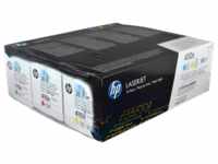HP CF252XM, HP Toner CF252XM 410X 3-farbig, 3 Stück (ca. 3 x 5.000 A4-Seiten...