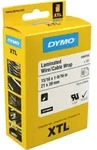 Dymo Label Band XTL 1868705 schwarz auf wei&szlig;, geschnitten laminiert f&uuml;r Kabel, 21mm