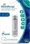MediaRange MR935, MediaRange USB Stick 3.1 Kombo-Speicherstick, USB Type-C, 16 GB