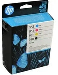 4 HP Tinten 6ZC65AE 950 951 Multipack KCMY