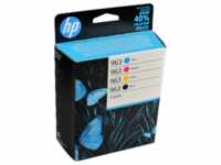 HP 6ZC70AE, HP Tinten 6ZC70AE 963 4-farbig, 4 Stück (ca. 1 x 1.000 BK + 3 x 700 CMY