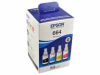 Epson C13T664640, Epson Tinten C13T664640 T6646 4-farbig, 4 Stück (ca. 1 x 4.000 BK