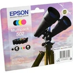 4 Epson Tinten C13T02V640 Multipack KCMY 502