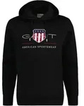 GANT Herren Hoodie - REGULAR ARCHIVE SHIELD HOODIE, Kapuzen-Sweatshirt, Logo Schwarz