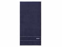 BOSS Handtuch - PLAIN, Handtuch, Baumwolle Dunkelblau 50x100 cm