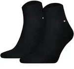 TOMMY HILFIGER Herren Quarter Socken, 2er Pack - Sneaker, Unifarben, 39-49 Schwarz /