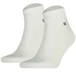 TOMMY HILFIGER Herren Quarter Socken, 2er Pack - Sneaker, Unifarben, 39-49 Wei&szlig; /