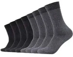 s.Oliver Unisex Socken, 8er Pack - Kurzsocken, einfarbig Grau / 43-46