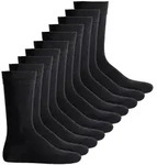 JACK&JONES Herren Socken 10er Pack - JACJENS SOCK, One Size Schwarz / 40-46