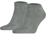 TOMMY HILFIGER Herren Sneaker Socken, 2er Pack - TH, Baumwolle, Uni, 39-49 Grau /