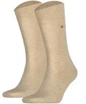 TOMMY HILFIGER Herren Socken, 2er Pack - Classic, Str&uuml;mpfe, einfarbig Beige 39-42